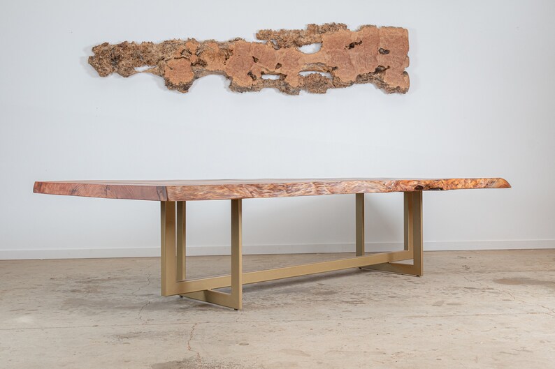 Custom Live Edge Redwood Dining Tables San Diego Etsy