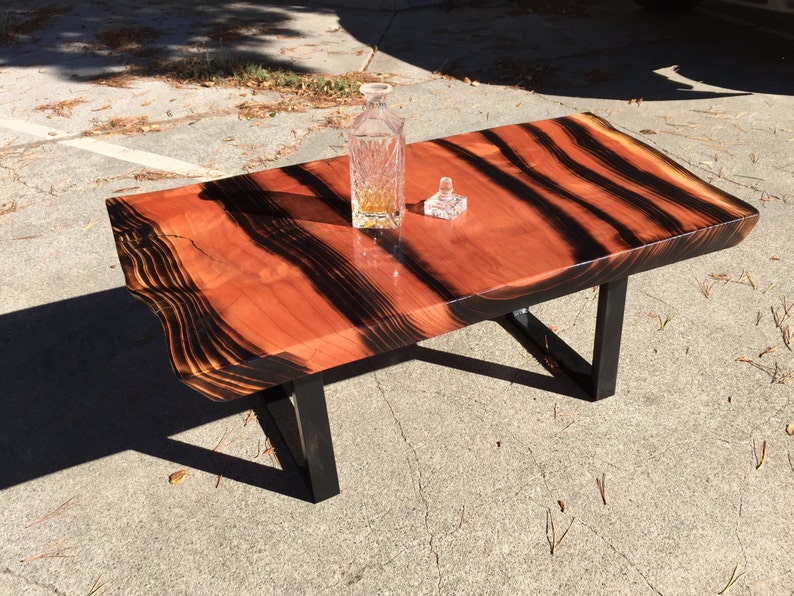 Zebra Coffee Table by Dog and Pig Furniture Etsy