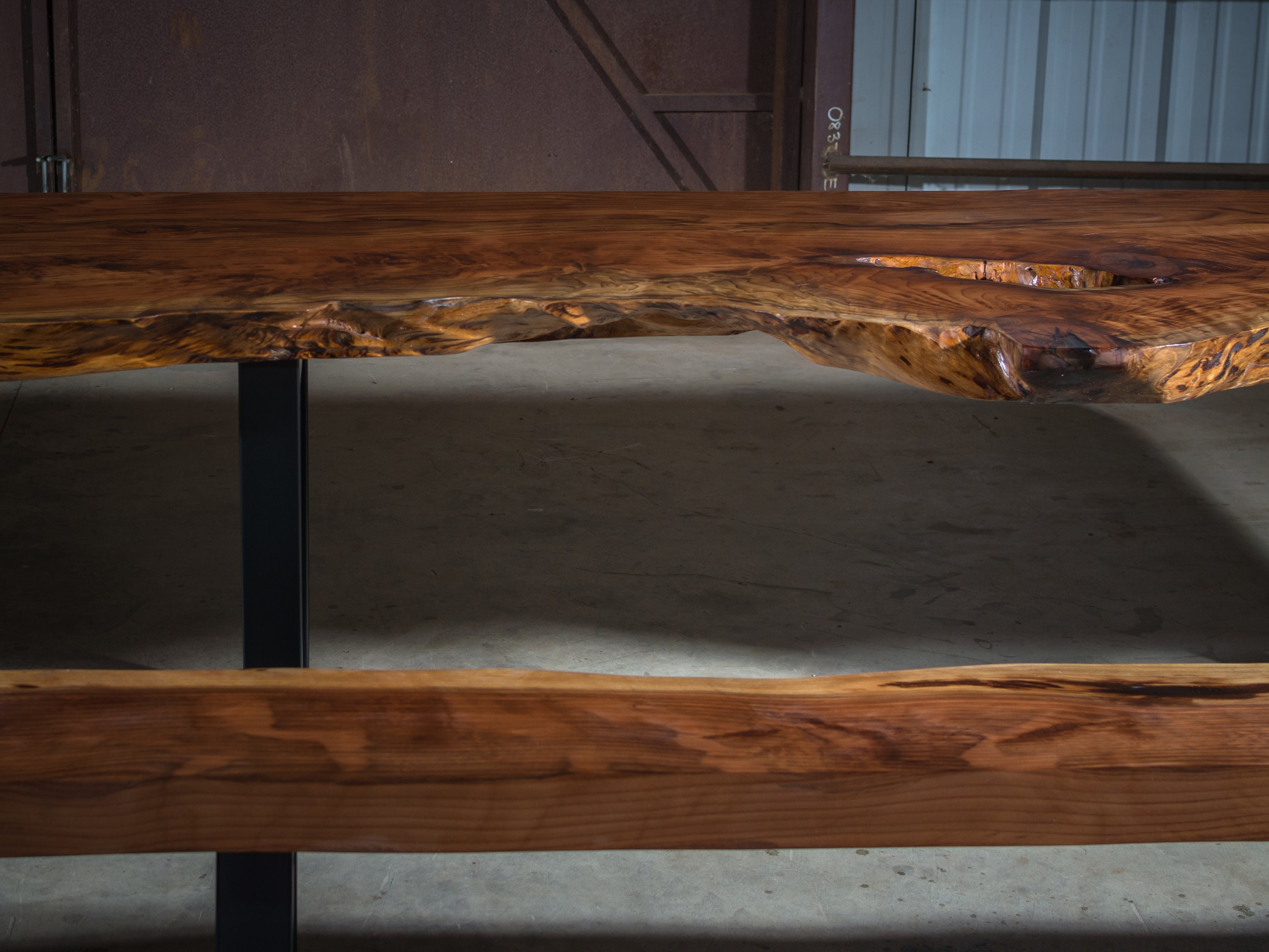 Live-Edge Solid Wood Dining Table — Bay Area Redwood