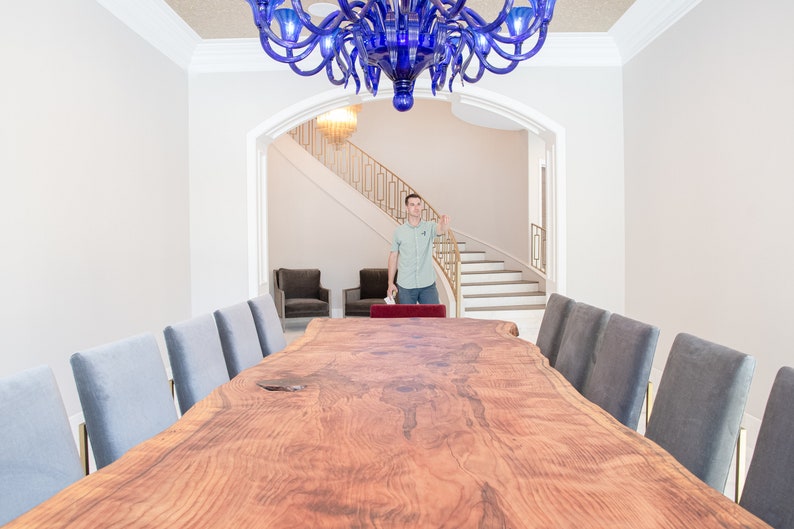 Custom Live Edge Redwood Dining Tables San Diego Etsy