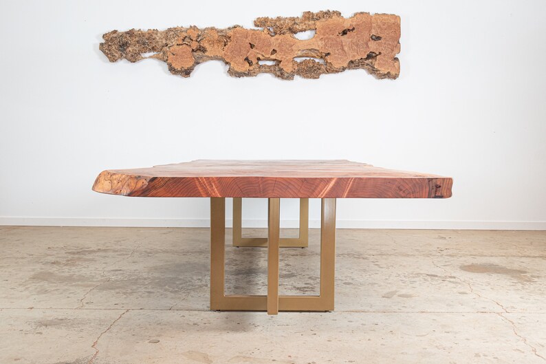Custom Live Edge Redwood Dining Tables San Diego Etsy