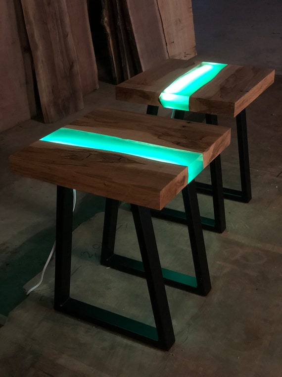 river table with led lights