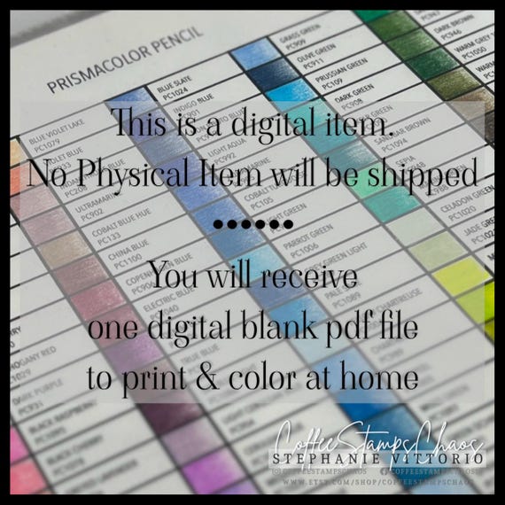Prismacolor Pencil Chart