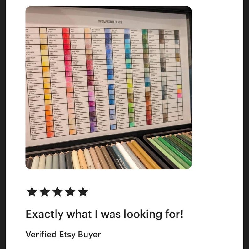 Prismacolor Pencil Chart image 5