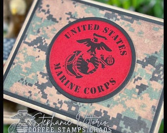 Classic Marine Corps Card • Timeless EGA Design • Honor & Tradition