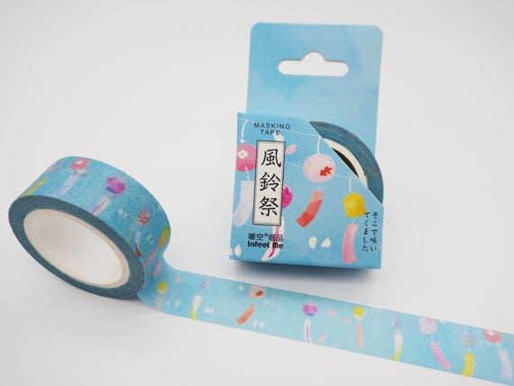 furin wind chimes ramen planner tape Fuji cats Kawaii Japanese washi tape Mt