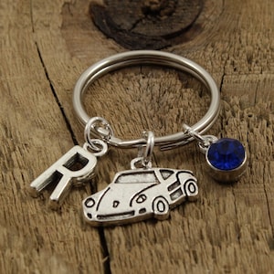 Personalized car keychain, car gift, car keyring, car fanatic gift, vintage car keyring, vintage car keychain, car themed gift, car present