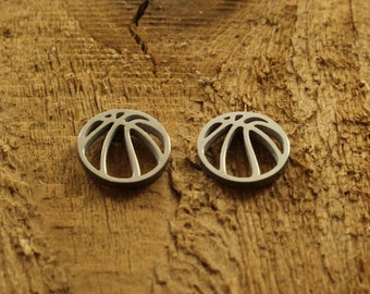 Basketball studs, basketball earrings, basketball stud earrings, basketball fan, stainless steel studs, basketball gift, sport, ball studs