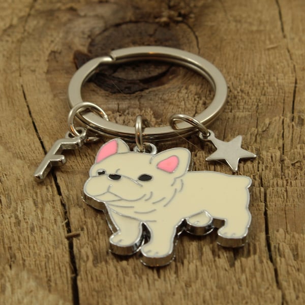 Bulldog keychain, bulldog keyring, bulldog fan, bulldog, bulldog gift, dog lover gift, bulldog owner, bulldog lover, french bulldog, dog