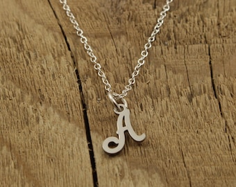 FUAMAY Dainty Women Letter Halskette 925 Sterling Silber A M S Letter Initial Ha - Foto 3