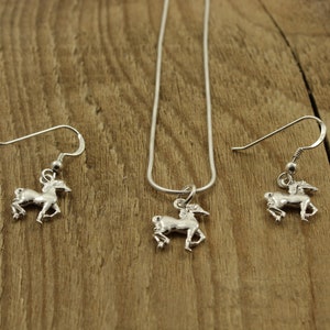 Sterling silver horse earrings, horse earrings, silver horse earrings, sterling silver, horse gift, necklace, earring set, horse rider gift