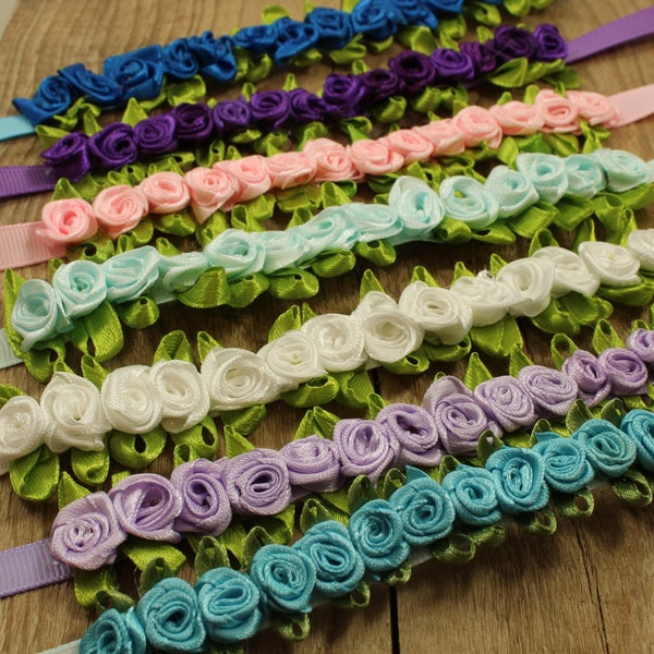Silk flower bun wrap, floral bun wrap, bun wrap, ballet accessory, ballet bun, floral ballet, pink, turquoise, hair ribbon, flower ribbon