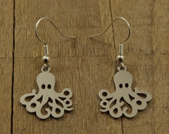 Holiday gift Fashion Glass Dome Eardrop Glass Octopus Earrings Nine Head Snake Eardrop Per alized Picture Earrings.HTY-273