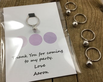 Football keychain, football keyring, football party favor, football themed gift, footie gift, boys birthday, football gift, football party