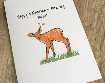 Deer valentines | Etsy