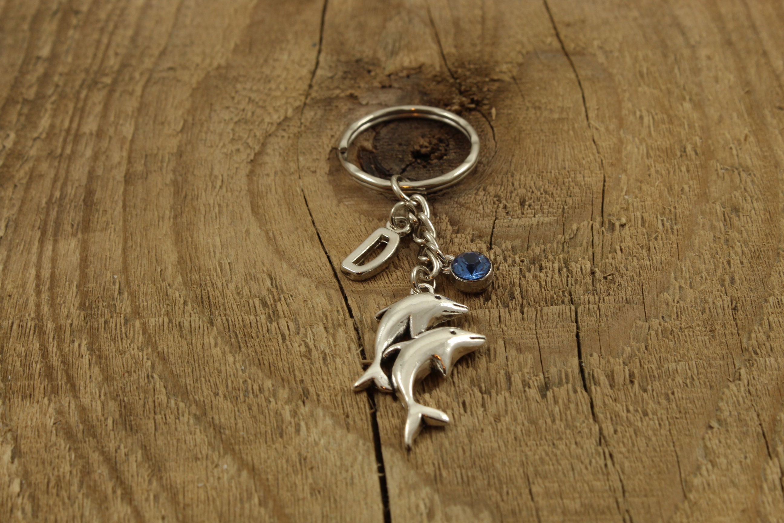 Dolphin Keychain Dolphin Keyring Personalized Dolphin Birthday Gift Dolphin Gift Initial Charm Pair of Dolphins Personalised Keyring Etsy Canada