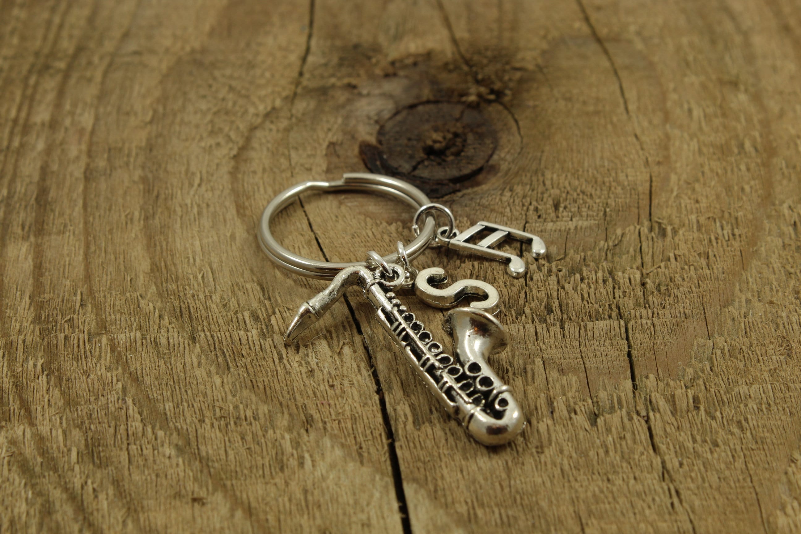 Saxophone Keychain Saxophone Keyring Personalised Saxophone Etsy UK