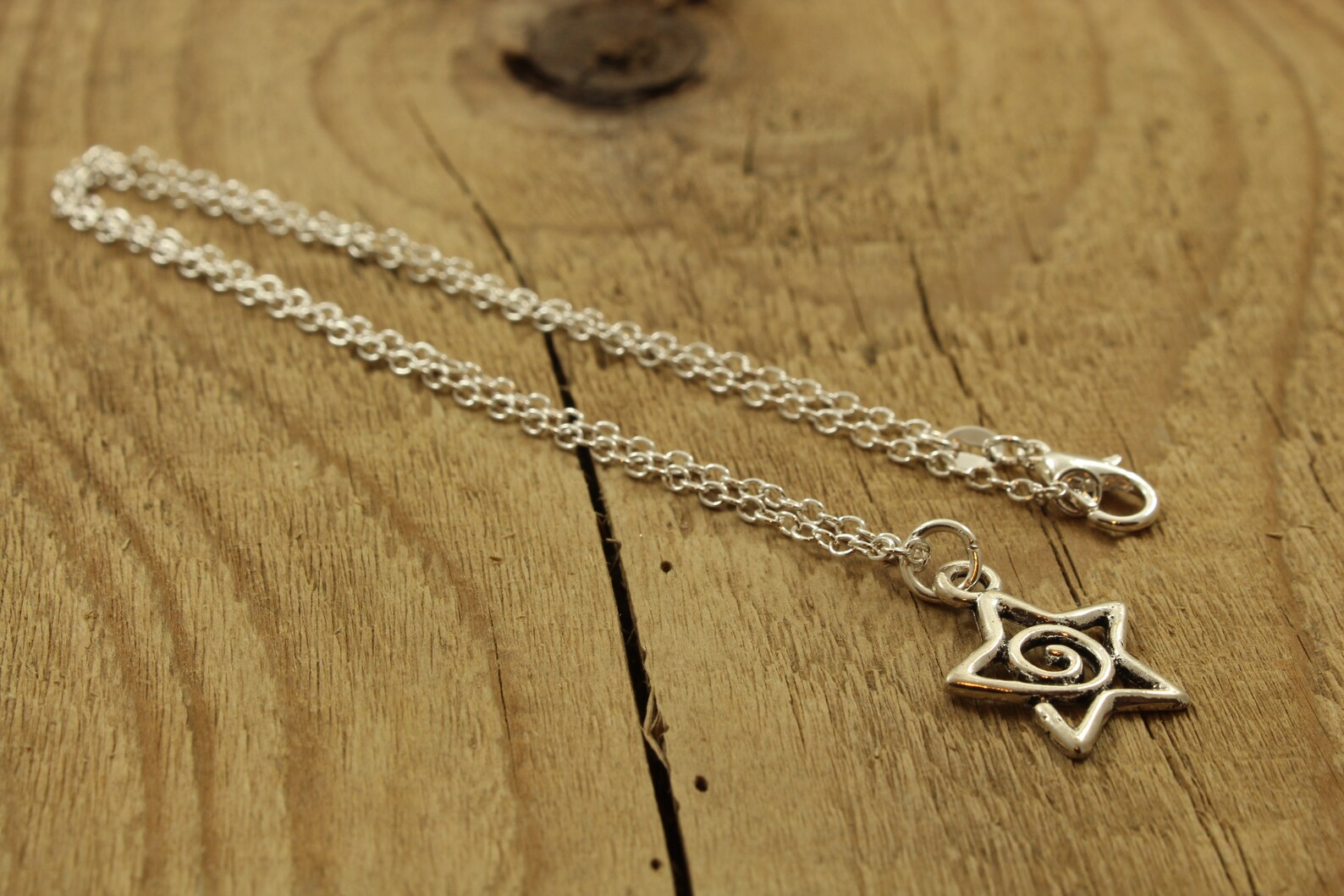 Silver Star Pendant Necklace Star Pendant Silver Star Gift Etsy UK