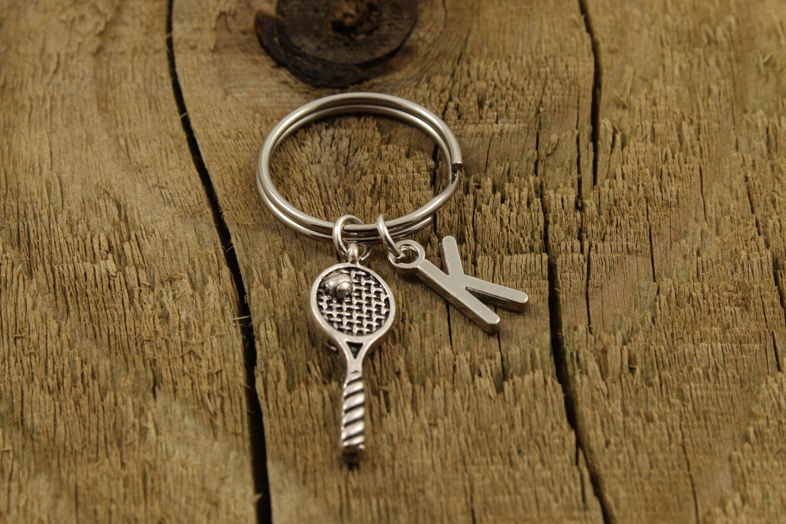 Tennis Keyring Tennis Racket Keychain Tennis Keychain Etsy