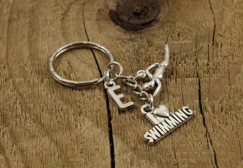 Swimmer Keychain Swimming Keyring Swim Keyring Personalized Etsy UK