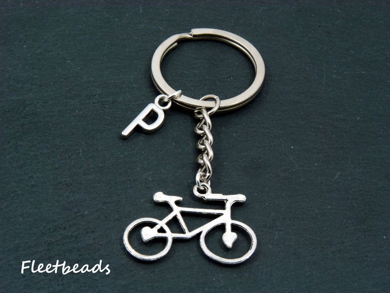 Cyclist Keyring Bicycle Keychain Bike Keychain Personalised Etsy