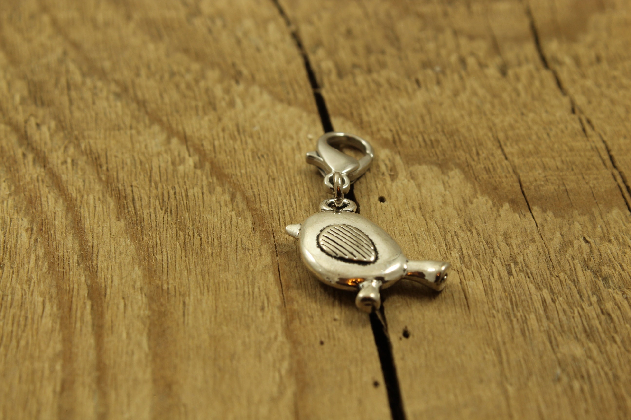 Robin Zipper Charm, Robin Clip, Zipper Charm, Robin Zip Charm