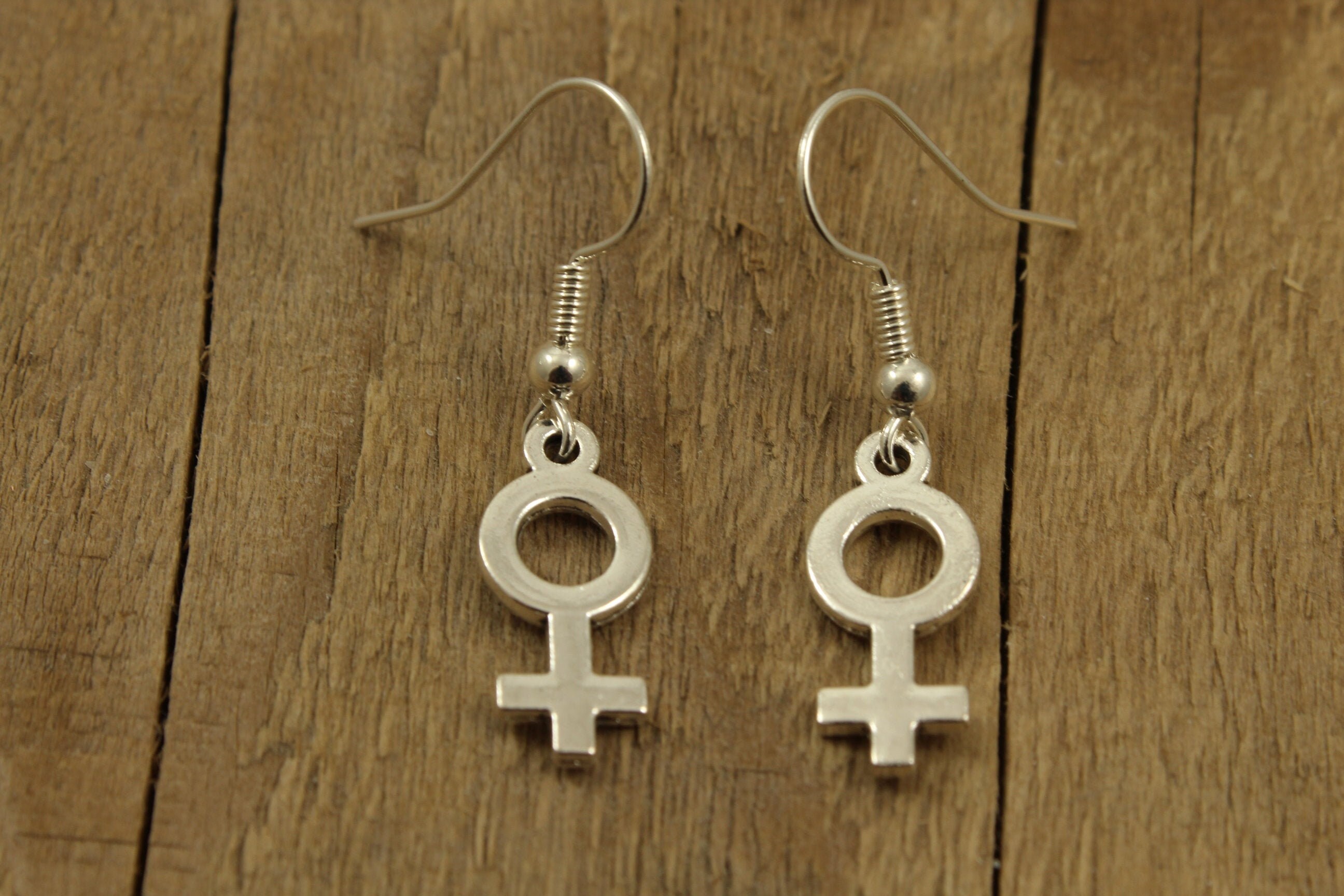Feminist Earrings Venus Earrings Venus Symbol Feminism Etsy UK