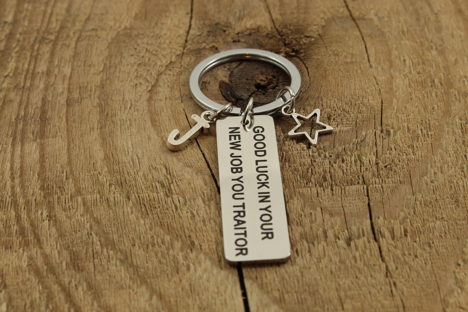 New Job Keychain, Good Luck Keyring, Traitor Gift, Funny Good Luck, New ...