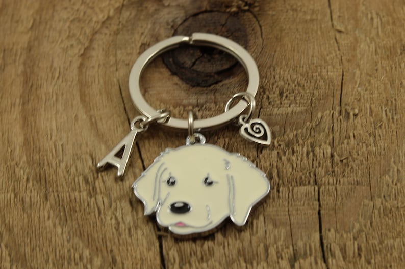 Labrador Keyring Labrador Keychain Silver Labrador Keychain Etsy