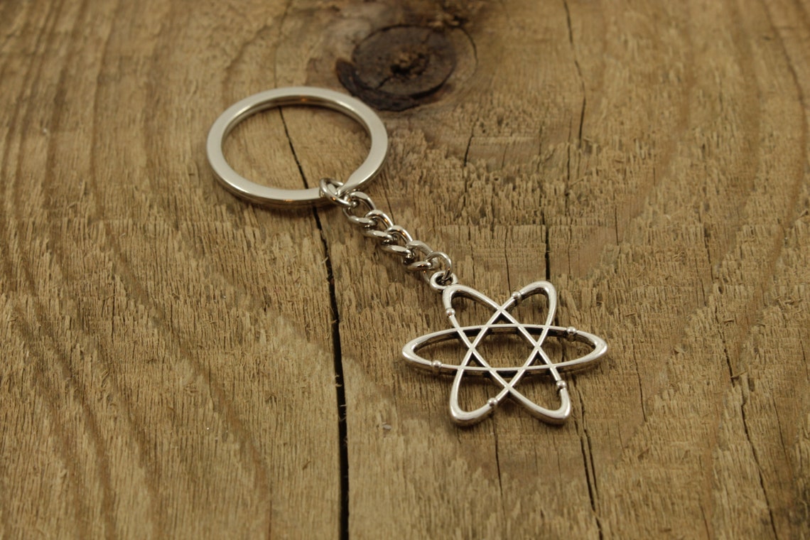 Atom Keyring Atom Keychain Science Keychain Chemistry | Etsy