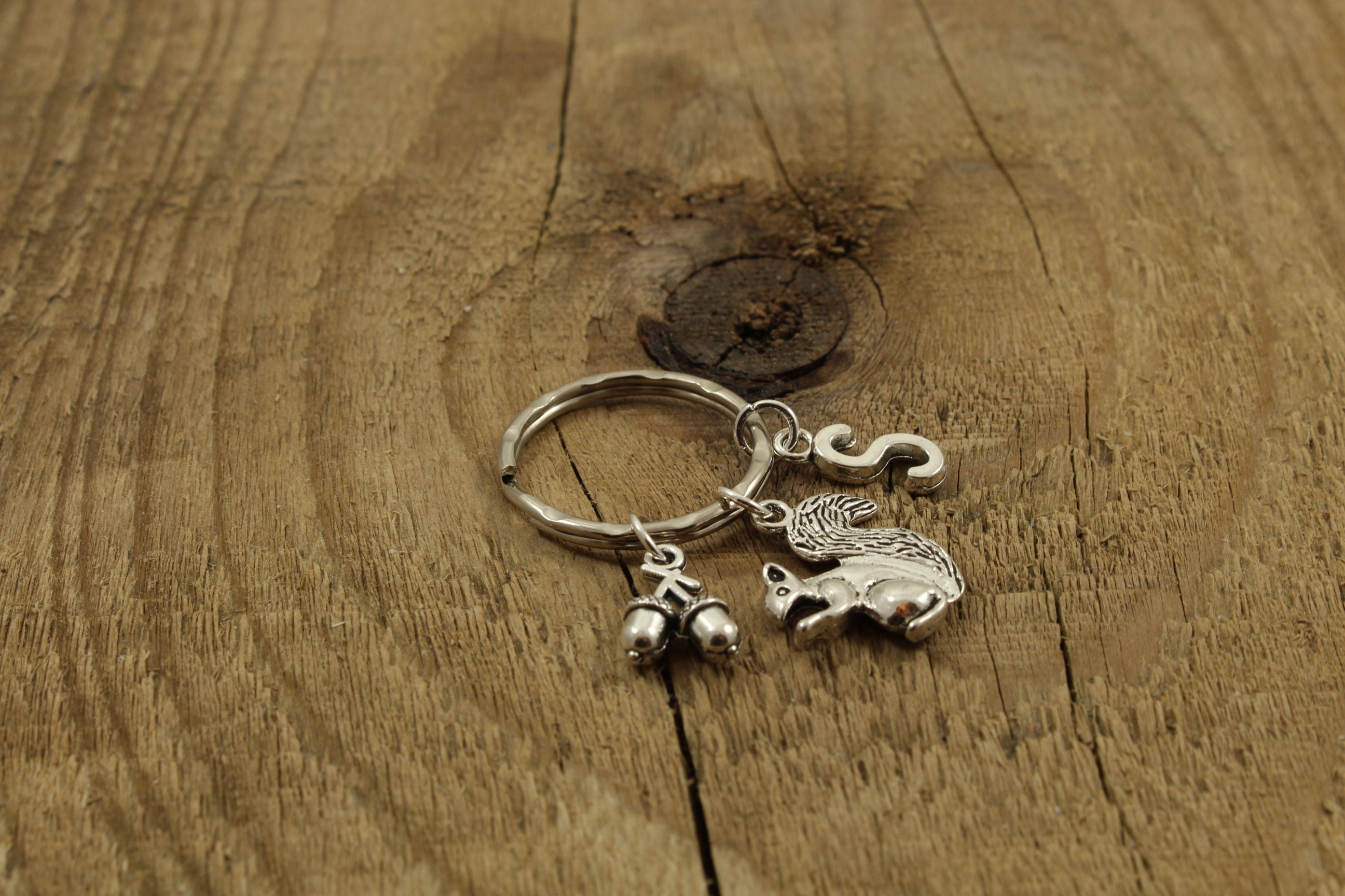 Squirrel Key Card Squirrel Keyring, Squirrel Keychain Gift, Personalized Squirrel ...