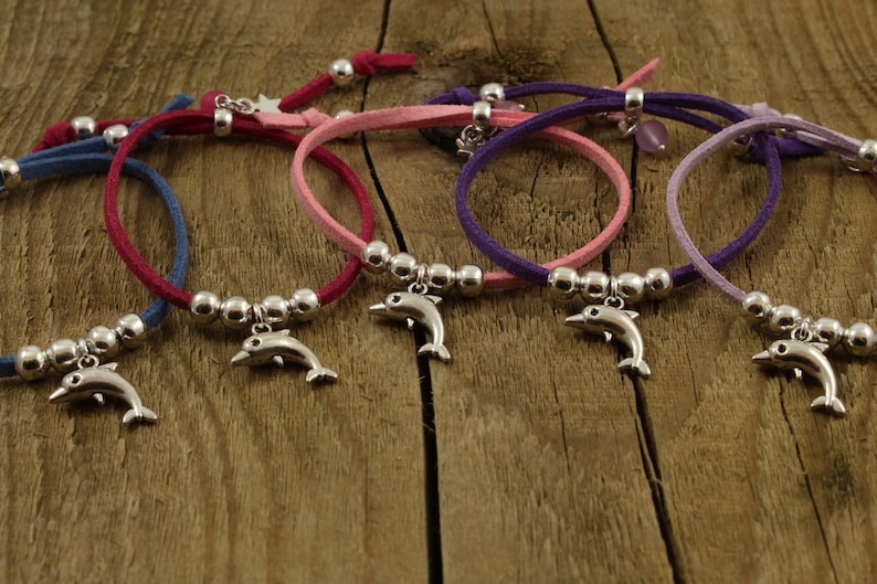 party bag gift dolphin bracelet dolphin Dolphin friendship bracelets set of 5 friendship bracelets girls gift dolphin bracelet set