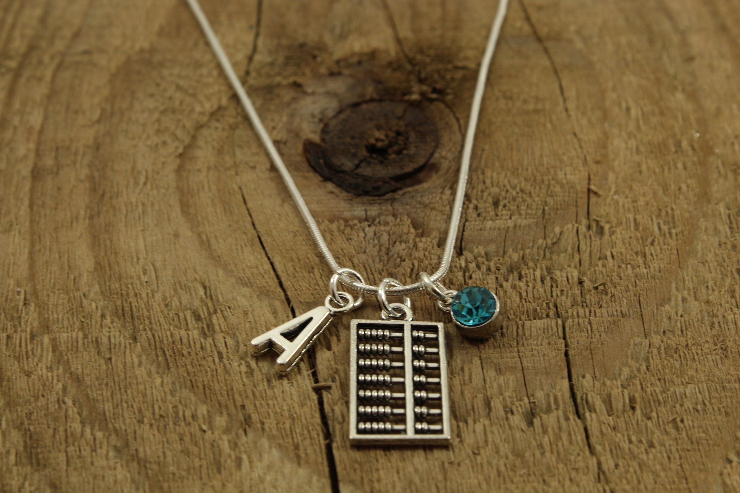 Beautiful Abacus Charm Necklace