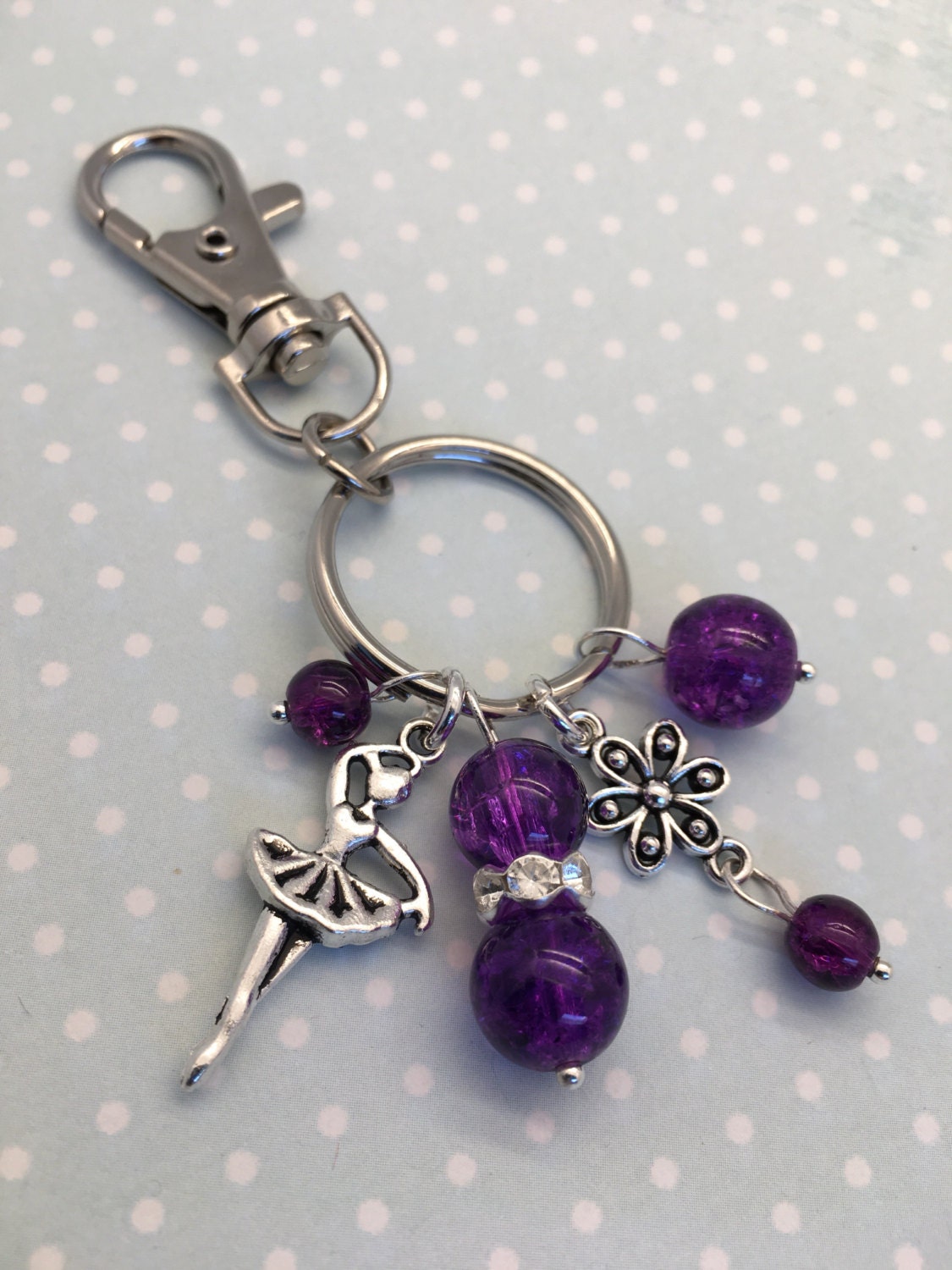 Ballet Key Rings Ballerina Bag Charm, Girls Ballet Themed Keyring, Ballet Bag Charm ...