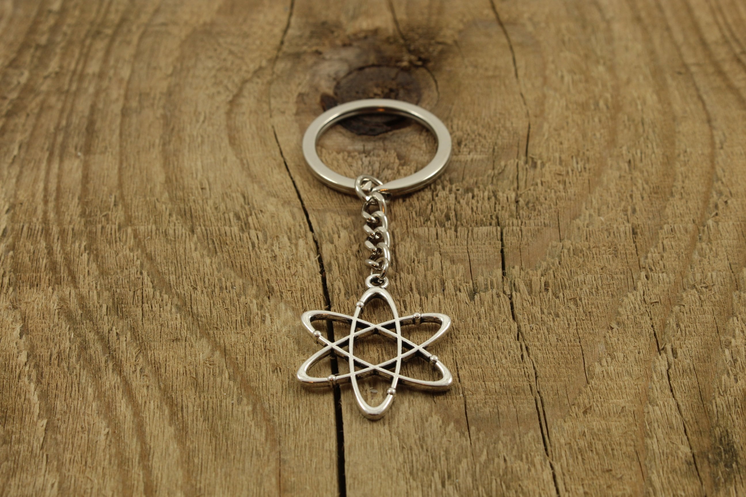 Atom keyring atom keychain science keychain chemistry Etsy