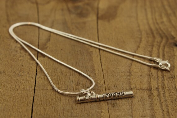 Flute necklace hotsell sterling silver