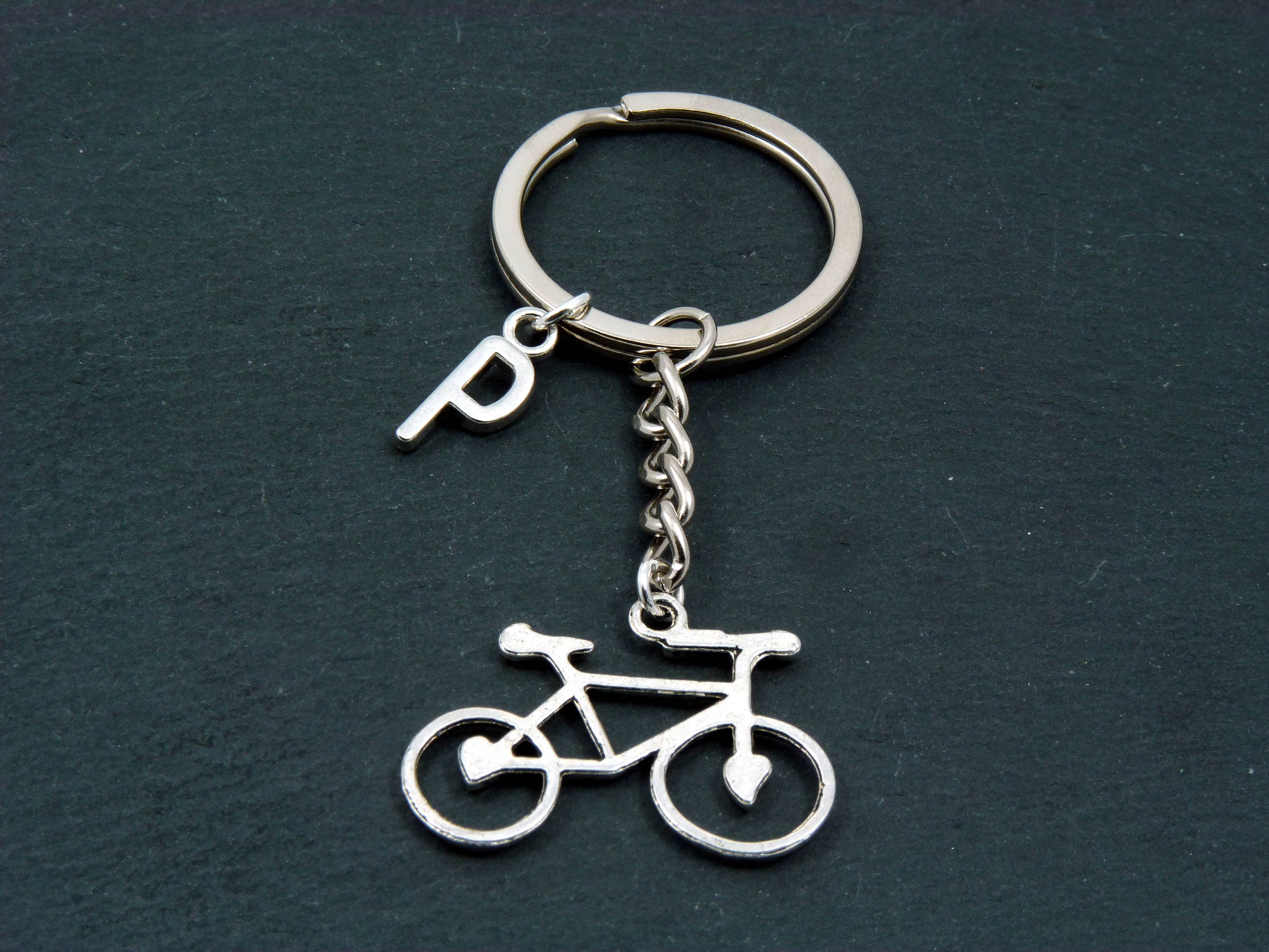 Cyclist Keyring Bicycle Keychain Bike Keychain Personalised Etsy UK
