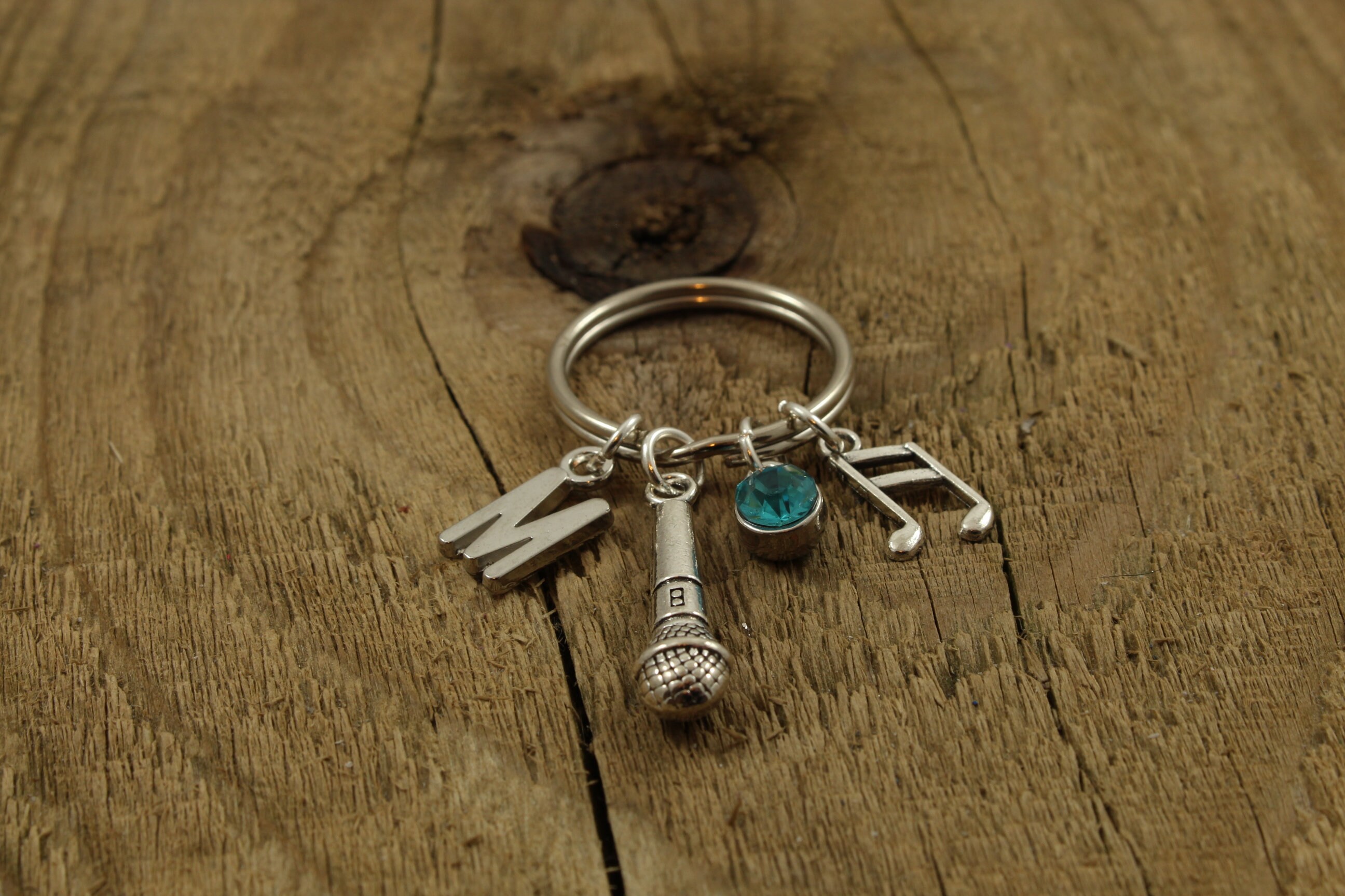 Singer Keychain Microphone Keyring, Microphone Keychain, Singer Keyring, Personalised ...