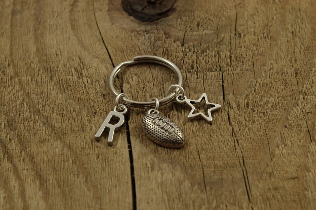 Rugby Keyring, Rugby Keychain, Rugby Ball Keychain, Personalised Rugby