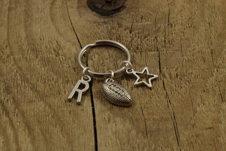 Rugby keyring rugby keychain rugby ball keychain Etsy