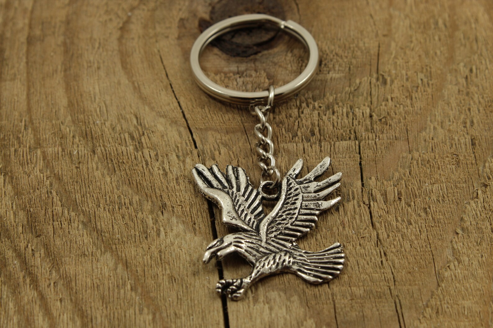 Eagle keychain eagle keyring silver eagle keychain eagle Etsy
