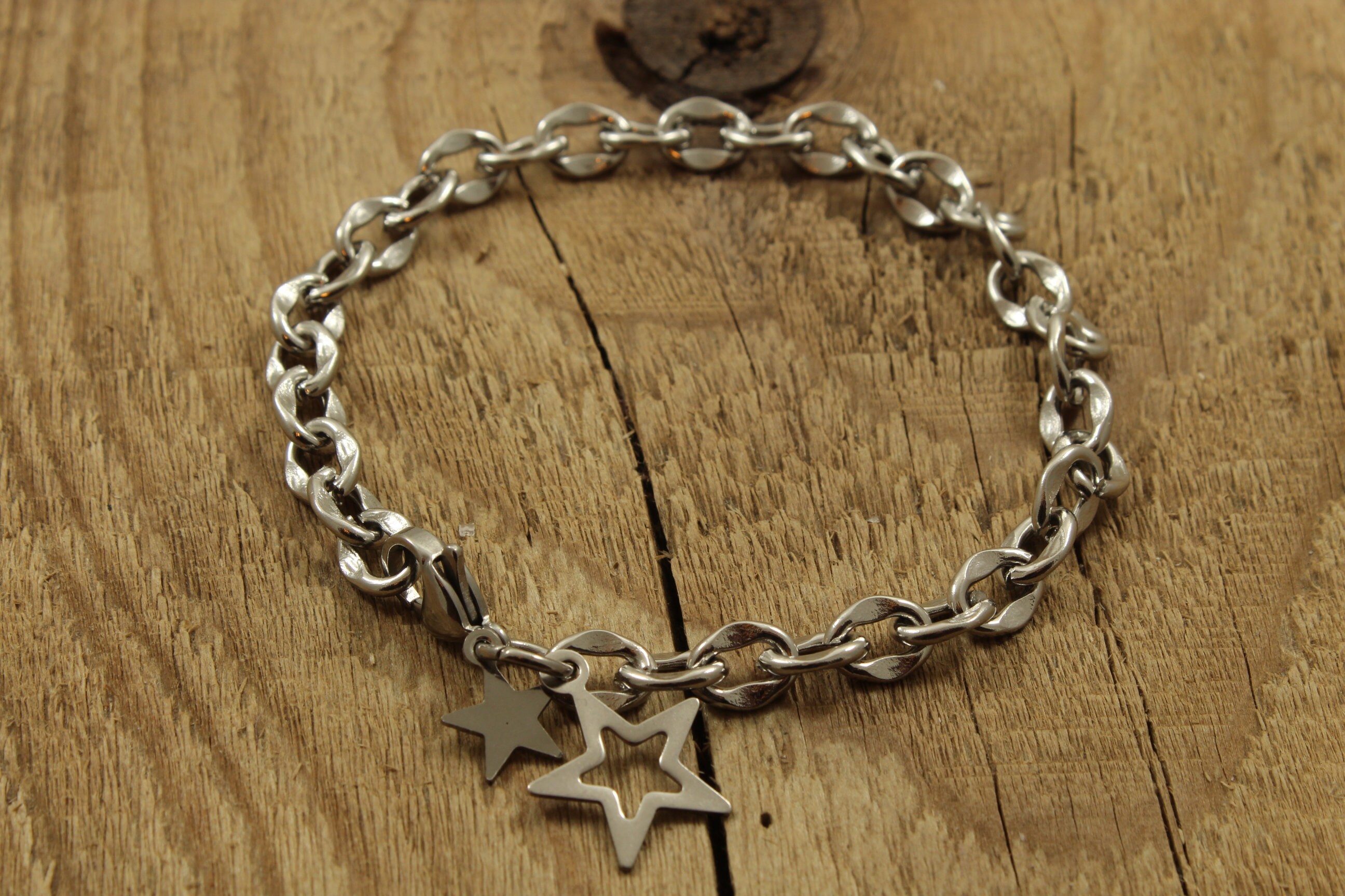 Silver Star Bracelet, Silver Star Jewellery, Adjustable Star