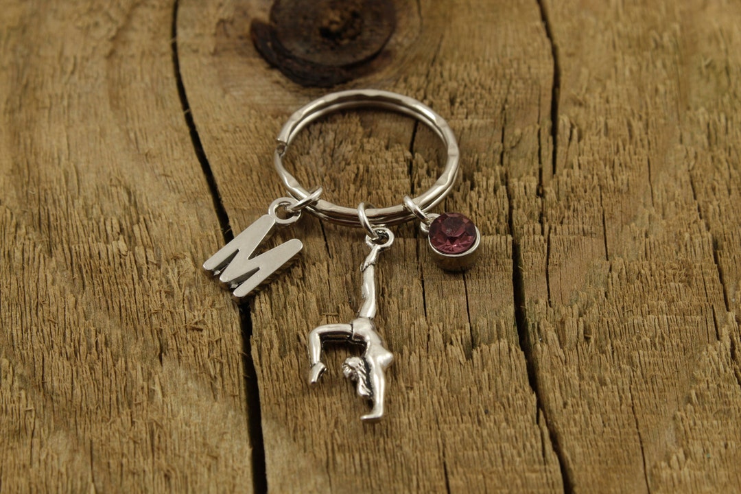 Gymnast Keyring Gymnastics Keychain Gym Keyring Etsy
