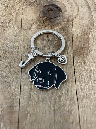 Portachiavi Con Scritta 'Just A Girl Who Loves Labradors' - Regalo Per Amanti Dei Cani In Acciaio Inossidabile, Con Sacchetto In Velluto