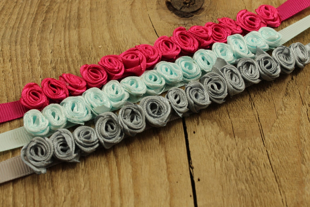 Silk Flower Bun Ribbon, Floral Bun Wrap, Bun Wrap, Ballet Accessory ...