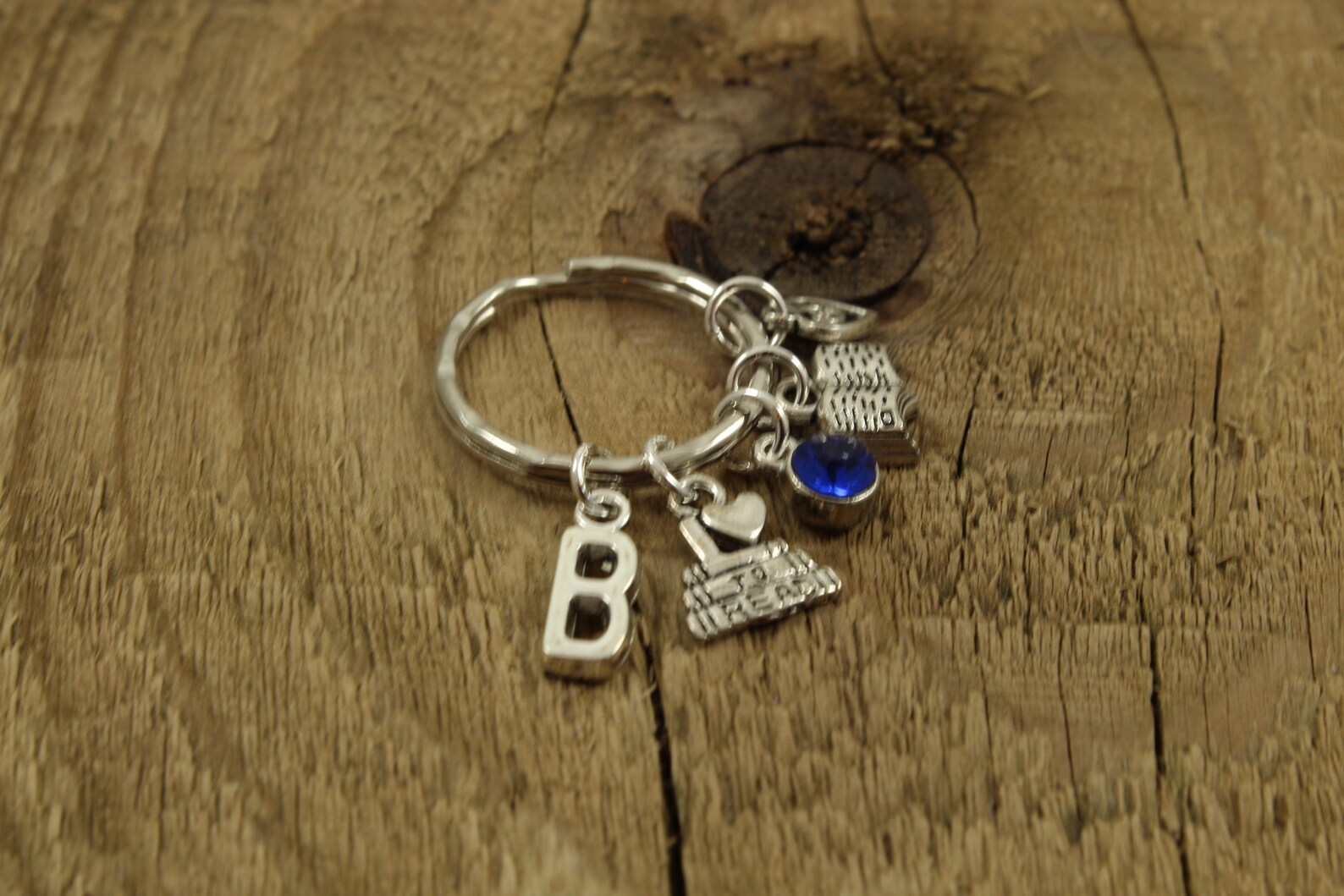 Book Lover Keyring Book Lover Keychain Book Worm Reader Keyring