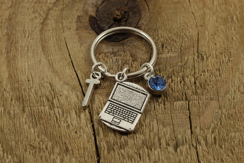 Computer Keyring Laptop Keychain Personalised Keyring Etsy UK