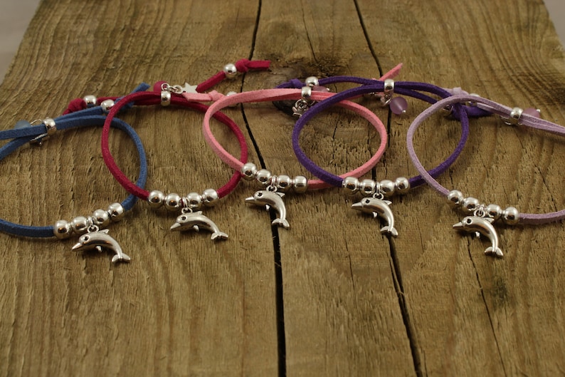 party bag gift dolphin bracelet dolphin Dolphin friendship bracelets set of 5 friendship bracelets girls gift dolphin bracelet set
