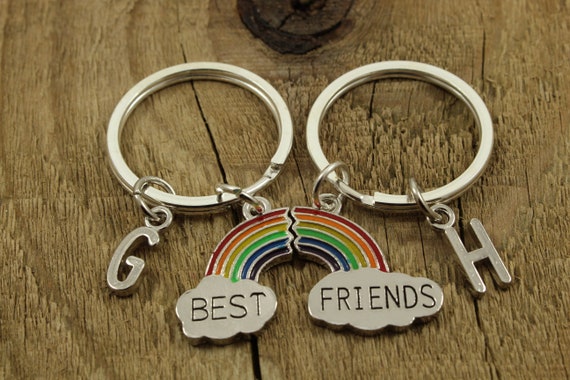 Cute best friend best sale keychains