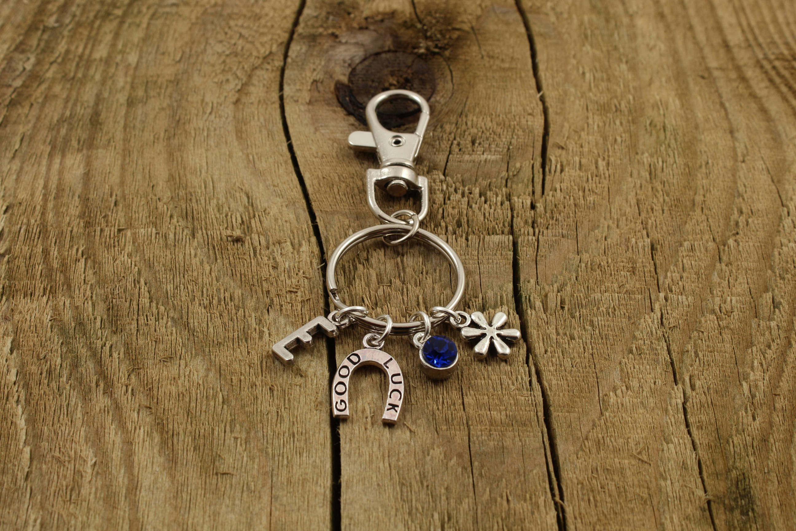 Good Luck Keychain, Personalized Keyring, Personalised Good Luck ...